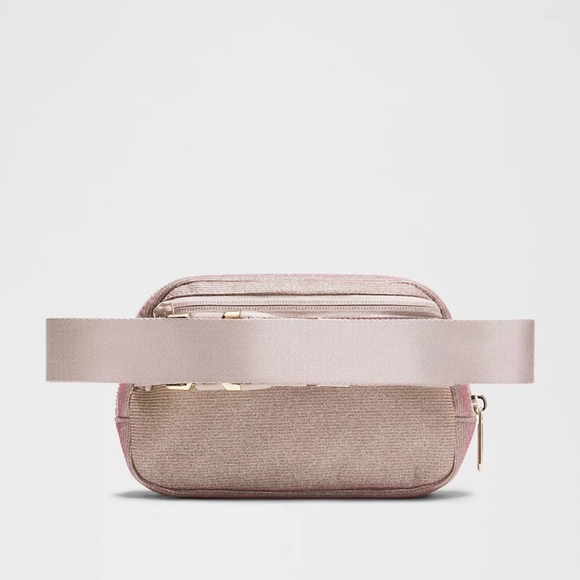 *NWT* LULULEMON Glitter Pink Everywhere Belt Bag & Clippable Card Pouch Set - Picture 5 of 13